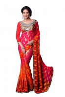 Red mermaid look Jacquard Orange pink