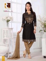 Black Gold/Copper Salwar Suit